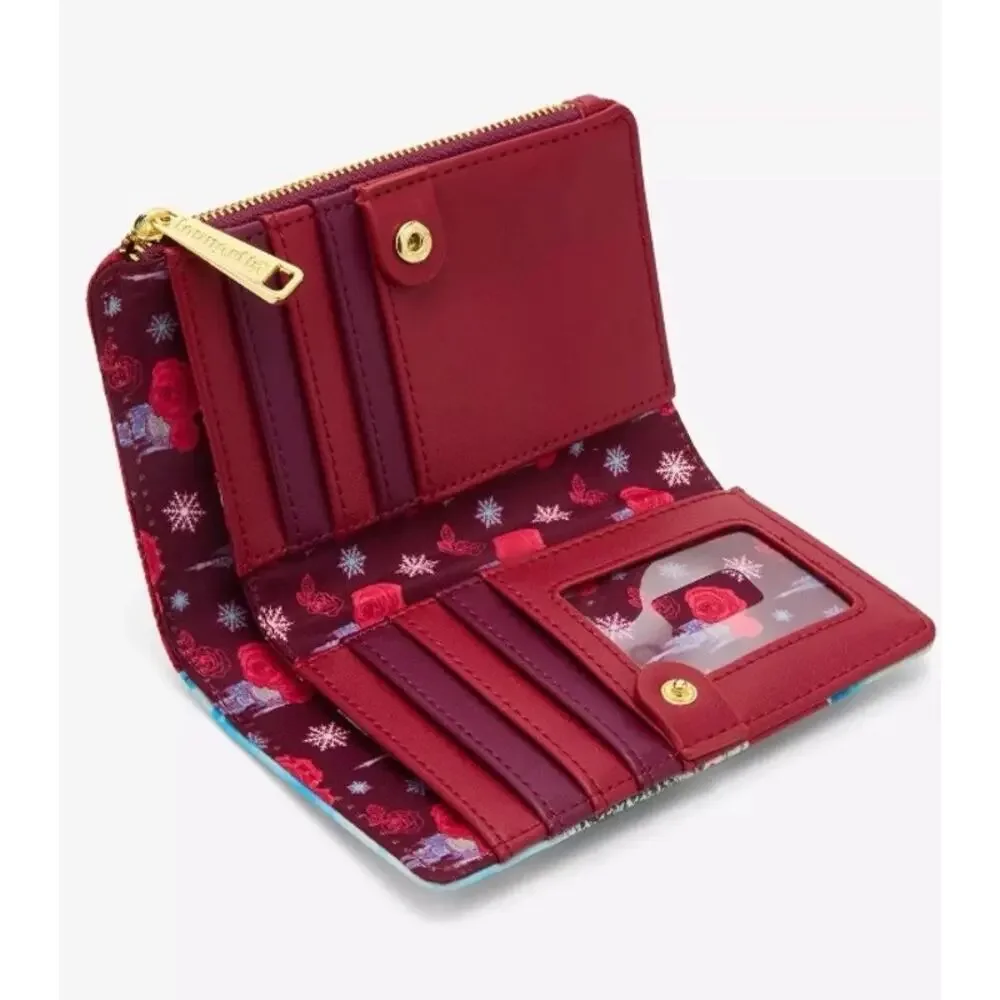 Loungefly DIsney Beauty & the Beast Winter Ice Skating Wallet